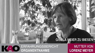 Gisela Meier zu Biesen zur Organentnahme bei ihrem Sohn. Interview Silvia Matthies