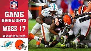 Miami Dolphins vs Browns [WEEK 17] Game Highlights | NFL Season 2024