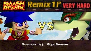 Smash Remix - Classic Mode Remix 1P Gameplay with Goemon (VERY HARD)