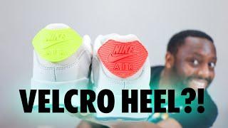 Nike Air Max 90 Photon Dust Velcro Heel On Foot Sneaker Review QuickSchopes 678 Schopes HF4296 001