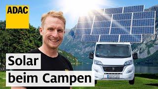 Solarenergie im Wohnmobil leicht gemacht! | ADAC & PiNCAMP