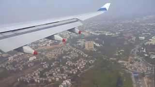 Landing at Delhi Airport runway 28