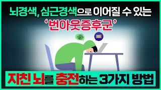 뇌경색, 심근경색으로 이어질 수 있는 번아웃증후군/지친 뇌를 충전하는 3가지 방법/분노조절장애/마음의 감기 ‘우울증’의 다양한 얼굴/부산MBC 20191209 방송