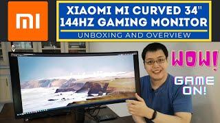 Xiaomi Mi Curved 34" 144hz Gaming Monitor - Best Budget Ultrawide -  Unboxing and Overview