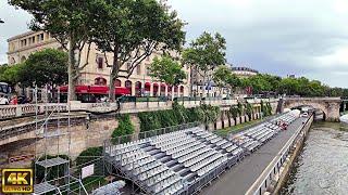 Préparation des jeux olympiques, bords de Seine - Walk in Paris