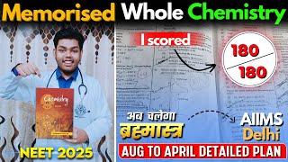 Score 180/180 in Chemistry |Complete Step By Step Guide 9 Months Strategy #neet2025 #neet_Chemistry