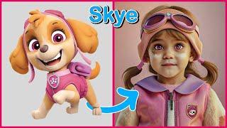 PAW PATROL Animation Movie Characters As HUMAN | Skye, Chase, Zuma 