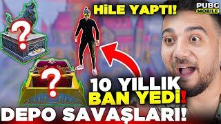 10 YILLIK BAN YEDİ! YENİ MOD DEPO SAVAŞLARINA HİLECİ GELDİ! PUBG Mobile Depo Savaşları