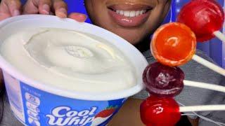 ASMR | Cool Whip & Candy   Satisfying Cream Sounds!
