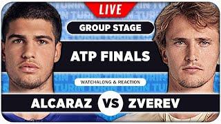 ALCARAZ vs ZVEREV • ATP Finals 2024 • LIVE Tennis Watchalong Stream