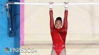 Suni Lee flies to THIRD MEDAL of the Paris Olympics with bronze on uneven bars | NBC Sports