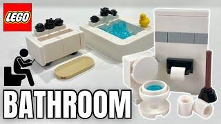 Build a Complete LEGO Bathroom