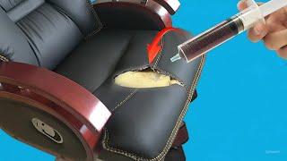 Your sofa will last a lifetime if you do this! EASY AND FAST DIY LEATHER REPAIR