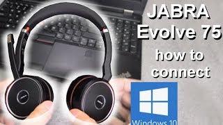 Connecting Jabra Evolve 75 headsets to your computer - How to