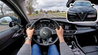 Alfa Romeo Giulia Super 2022 POV test drive | Acceleration | 2.0L 200 hp RWD