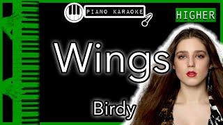 Wings (HIGHER +3) - Birdy - Piano Karaoke Instrumental