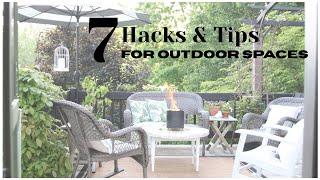 Spring Deck Decor Ideas ~ Deck Makeover ~ Tips for Outdoor Spaces ~ Hacks for Patio Decor