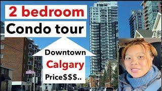 2 BEDROOM CONDO TOUR DOWNTOWN CALGARY vlog|HOW MUCH RENT.. |sarah buyucan