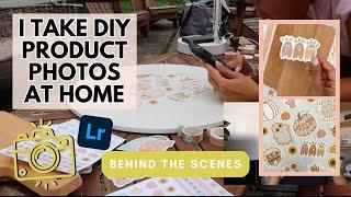 DIY Product Photos for Small Biz | behind the scenes of how I take pictures, lightroom editing