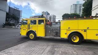 Honolulu fire department engine 3 (reserve) responding