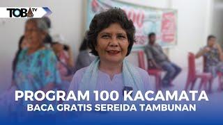 SEREIDA TAMBUNAN BAKAL CALON BUPATI GELAR PROGRAM 100 KACAMATA BACA GRATIS TIAP HARI