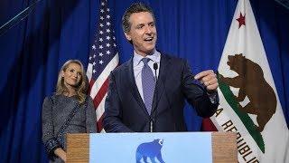 Lt. Gov. Gavin Newsom gives victory speech after California June primary