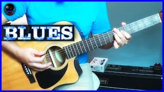 Cómo tocar el RITMO BLUES en guitarra acústica | TUTORIAL DE RITMOS