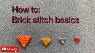 Brick stitch beading tutorial, easy how to guide.