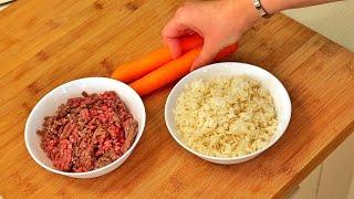 DO YOU HAVE RICE AND MINCED MEAT? TRY TO MAKE THIS EASY AND FAST RECIPE asmr