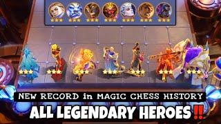 ALL 7 LEGENDARY HEROES 3 STAR COMPLETE | TUTORIAL HARPER 1 META NOW ‼️ MLBB - MAGIC CHESS