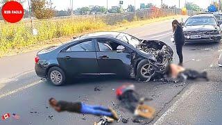 45 Crazy Moments Car Crashes 2024 of Idiots In Cars And Road Rage Filmed Second Before Disaster! #26