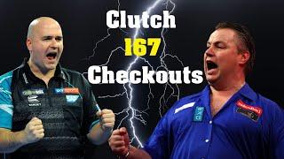 167 Checkouts BUT the get increasingly more CLUTCH