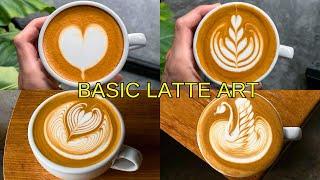 10 Basic latte art Designs for beginner baristas (2024)