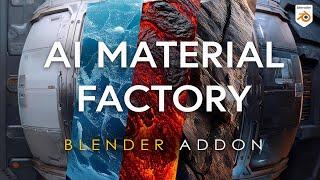 AI Material Factory - PBR Texture Maps Generation - Blender Addon Overview