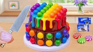 Mini Rainbow Cake Recipe With Chocolate, Satisfying Mini Rainbow Oreo Chocolate Cake Recipe Ideas