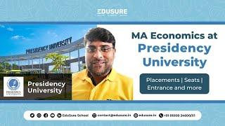 MA Economics at Presidency University: Placements, Seats, Entrance and more | EduSure