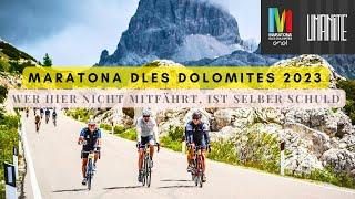 Das ist der schönste Radmarathon überhaupt - Maratona dles Dolomites 2023 