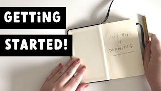 How to start a 100 day project | daily drawing (2021)