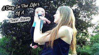 DAY IN THE LIFE OF A TEEN MOM! PREGNANT AT 16!