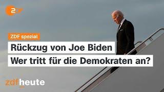 Rückzug von Joe Biden - Wer tritt für die Demokraten an? | ZDF spezial