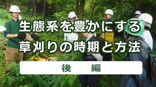 生態系を豊かにする草刈の時期と方法　[後 編]