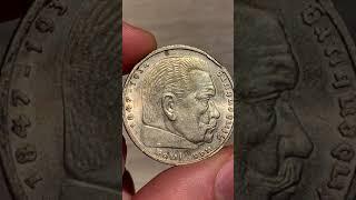 Biggest Silver  Nazi Coin Ever Minted By Nazi Germany Overview, 5 Reichsmarks 90% Silver Coin