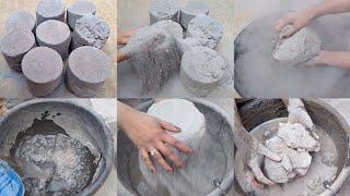 Asmr:P2 Big Huge Very Soft and Silky Dusty Pure Cement+Floor crumbling+Dry Crumbling+Water