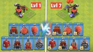 Level 1 Siege Machines vs Max Level Siege Machines  SK GAMING