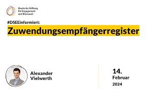 DSEEinformiert Zuwendungsempfängerregister: Was Vereine wissen sollten