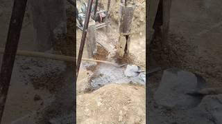 Construction process of simple mechanical water well drilling