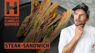 Schnelles Steak-Sandwich Rezept von Steffen Henssler