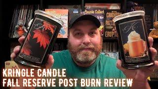 Kringle Candle Fall Reserve Post Burn Review | Launches September 5th