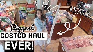  *ENORMOUS* $3,789 COSTCO HAUL! Large Family Grocery Haul (Bulk Food for Long Term Food Storage)