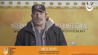 Interviu MICK DAVIS @ Bucharest Best Comedy Film 2019